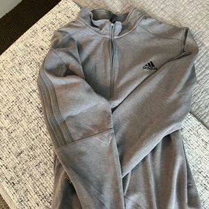 Adidas - Men's Tennis Quarter Zip - Size M - Gray